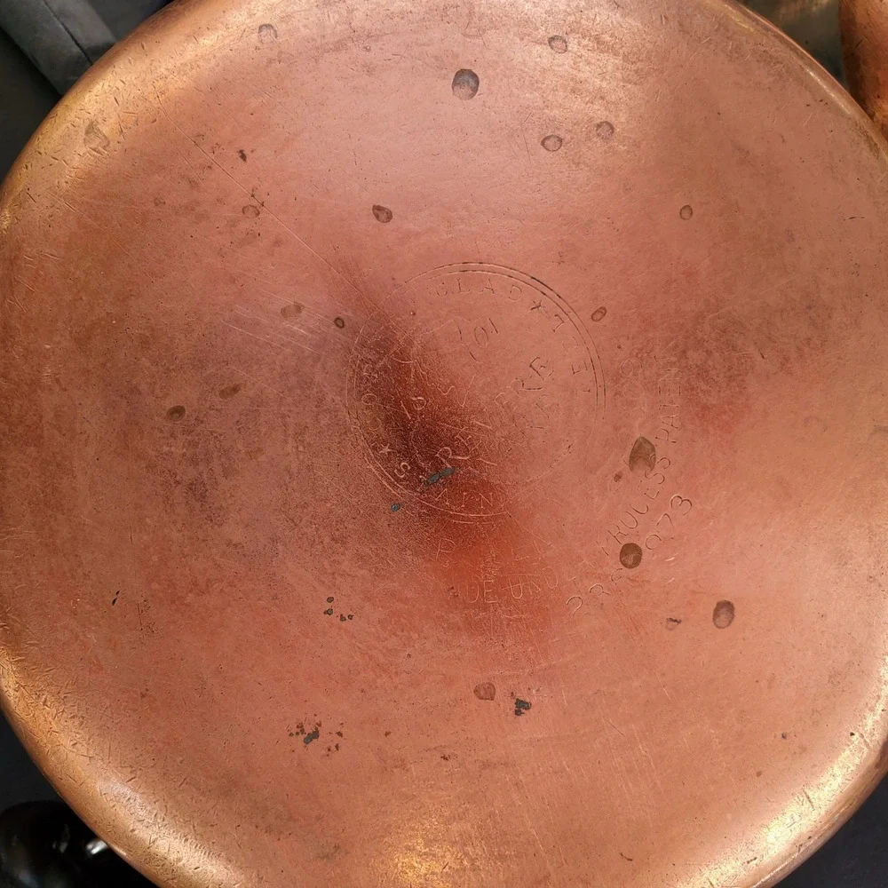 Vintage Revere Ware 1801 Copper Bottom 13-Pc Cookware Set Pots Pans Lids USA